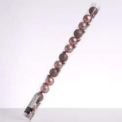 MARELIDA Christbaumkugel Weihnachtskugel bruchfest 3cm glänzend matt glitzernd rosa 14St.
