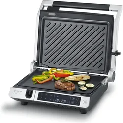 Caso Steakmaster Pro (Steakmaster Pro), Kontaktgrill, Silber, Schwarz