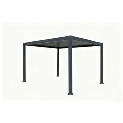 Never Indoor Alu-Pergola mit verstellbaren Lamellen ca. 300 × 360 × 230 cm - Anthrazit