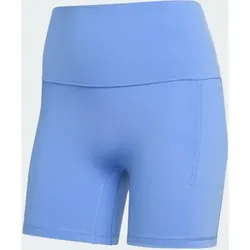 ADIDAS 3 Stripes Studio All Me Booty Short Leggings, Größe 2XS 13 CM in Blau Blau