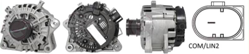 CASCO CAL15081GS Lichtmaschine Generator LiMa 165A 12V für FORD Transit Custom V362 Kastenwagen (FY, FZ) Transit Mk7 Kastenwagen (V363, FCD, FDD)