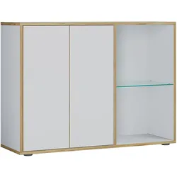 VCM, Kommode + Sideboard, Kommode Sideboard Salia B. 100 Drehtüren (100 x 33 x 74 cm)