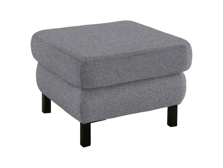 Pure Home Comfort Hocker, Grau, Metall, quadratisch, 69x47x69 cm, Fußauswahl, Stoffauswahl, erweiterbar (Typenauswahl), Wohnzimmer, Hocker, Sitzhocker