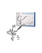 LogiLink Tischhalterung für 3 LCD-Anzeigen adjustable arm Aluminium Bildschirmgröße: 33-81,3 cm 13"-32" (BP0052)