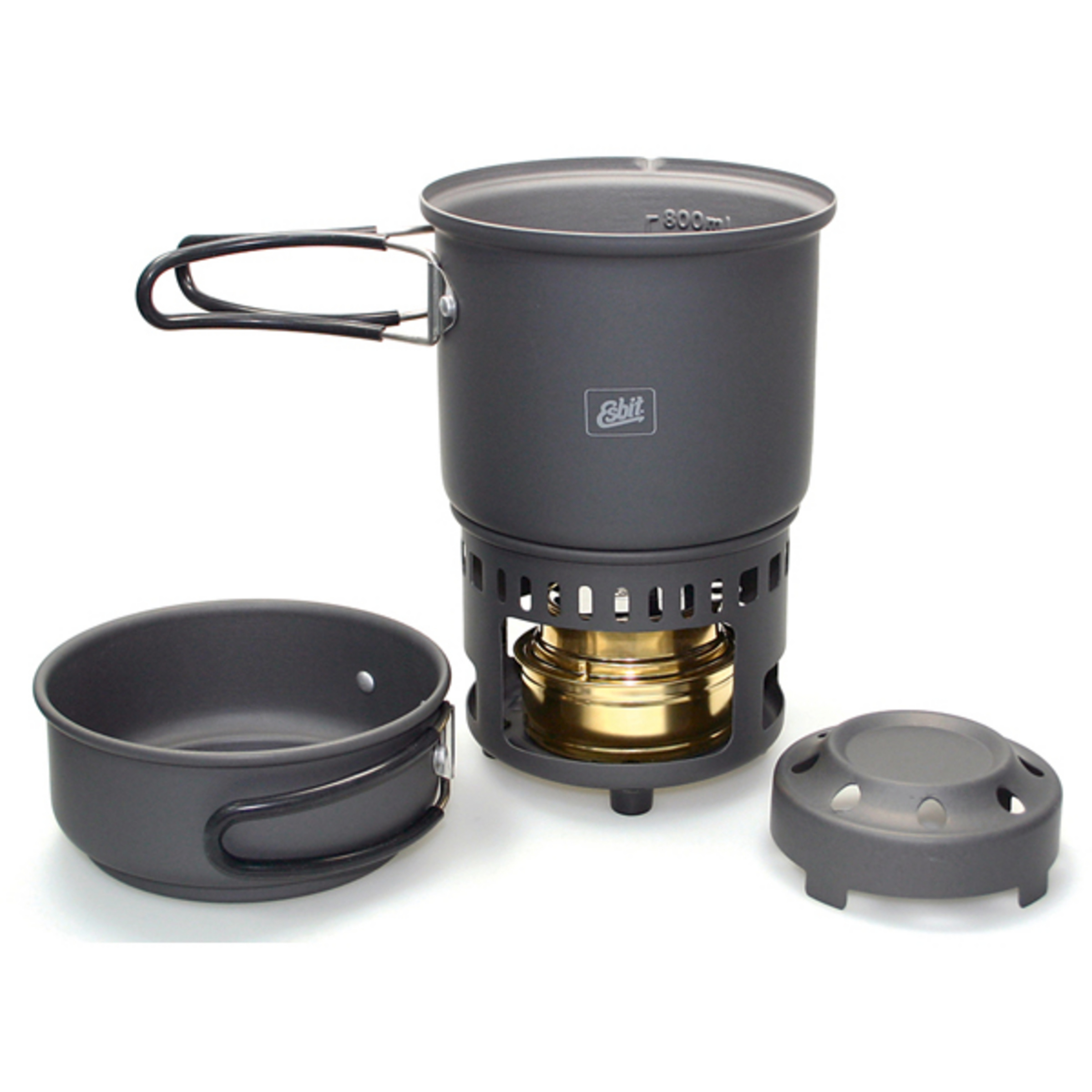 Esbit Spiritus-Trockenbrennstoff Kochset Campingkocher Größe 985ml Trekking