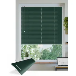 Jalousie ohne Bohren nach Maß, Tannengrün 3550, 30 x 100 cm, Jalousie individuell maßangefertigt