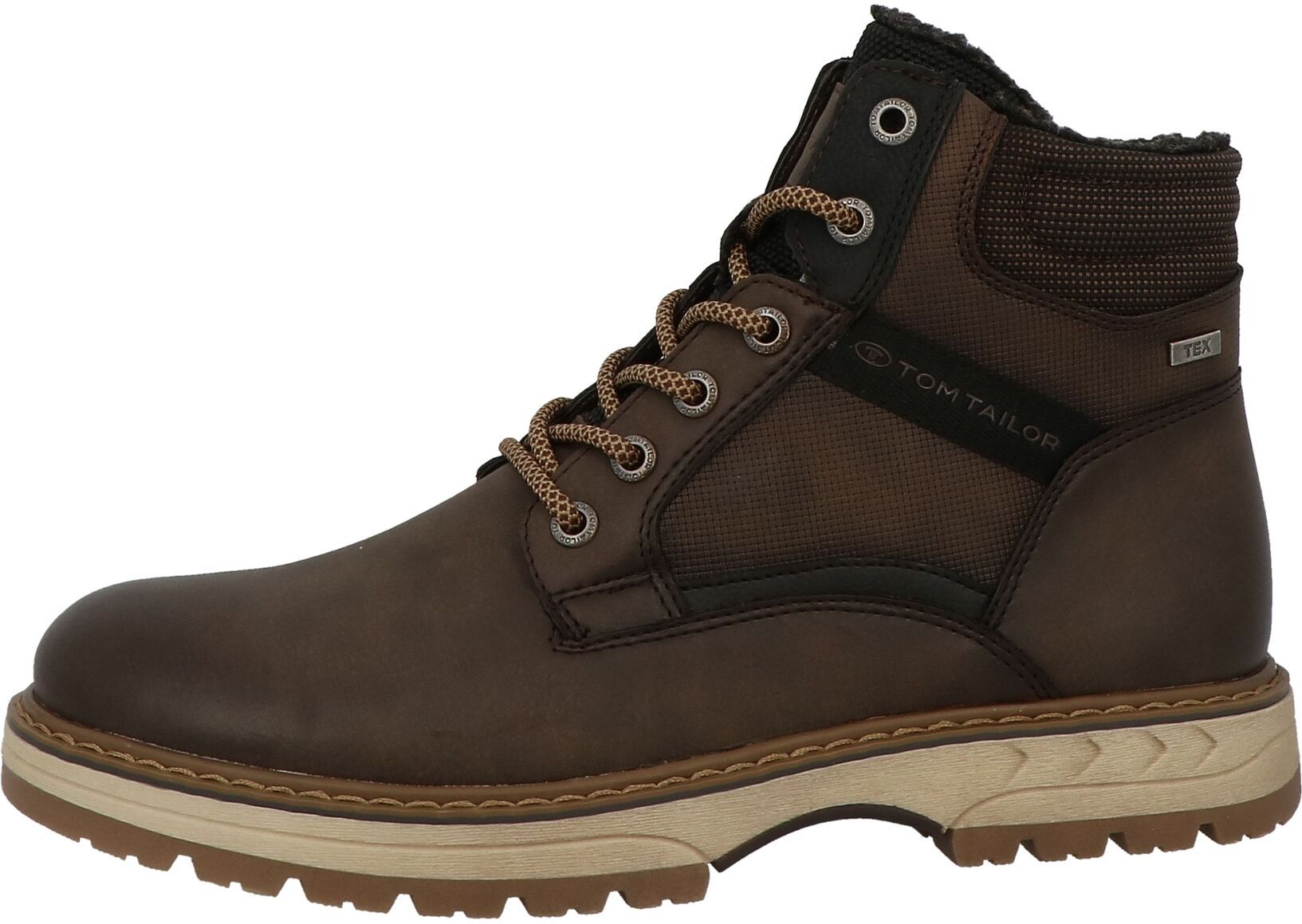 Stiefel TOM TAILOR "Tom Tailor Outdoor", Herren, Gr. 43, espresso, Polyurethan, unifarben, Schuhe Stiefel