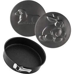 Backformenset Zenker in Schwarz Ø ca. 26cm