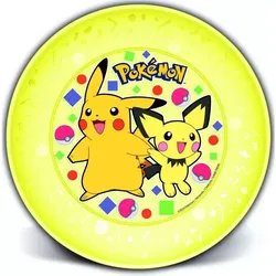 POKEMON: flache Plastikplatte gelb