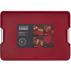 Joseph Joseph Cut & Carve Plus Schneidebrett Extragross - Rot, Schneidebrett, Rot