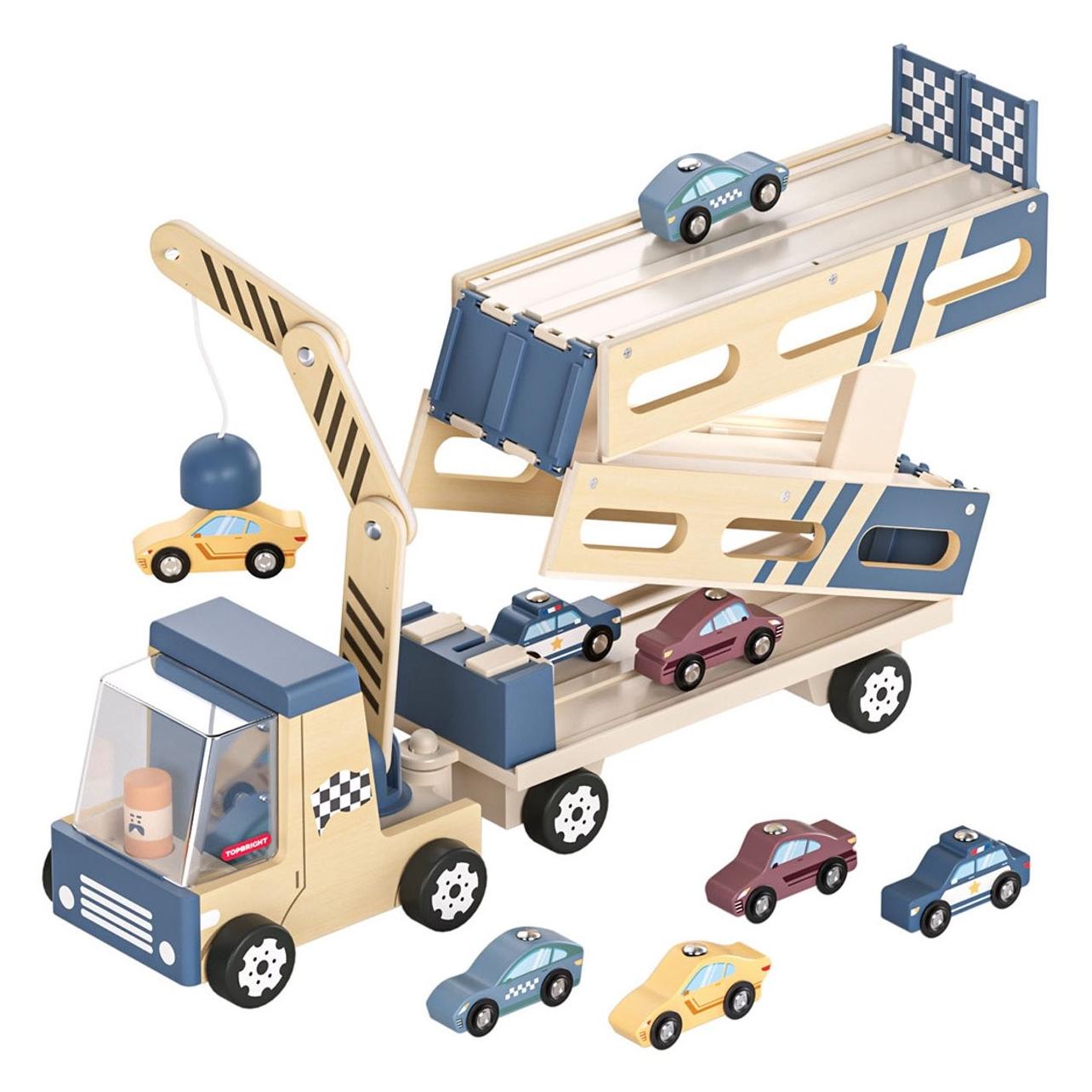 Topbright Toys Topbright Houten auto transporter & racebaan (65163198)