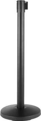 Gurtabsperrpfosten, 2er-Set, schwarz, Gurt schwarz/gelb