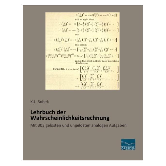 Fachbuchverlag Lehrbuch der Wahrscheinlichkeitsrechnung (Deutsch, Softcover, K J Bobek, K. J. Bobek) (55568965)