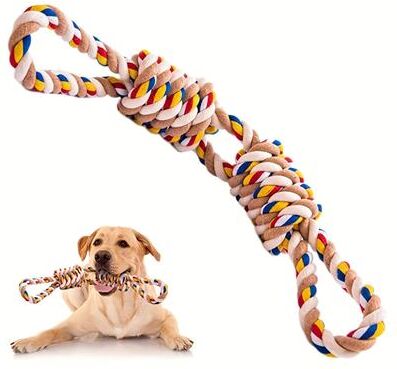 Uplift Treasures Indestructible Rope Dog Toy For Medium Large Dogs rope Toy 15.75 In