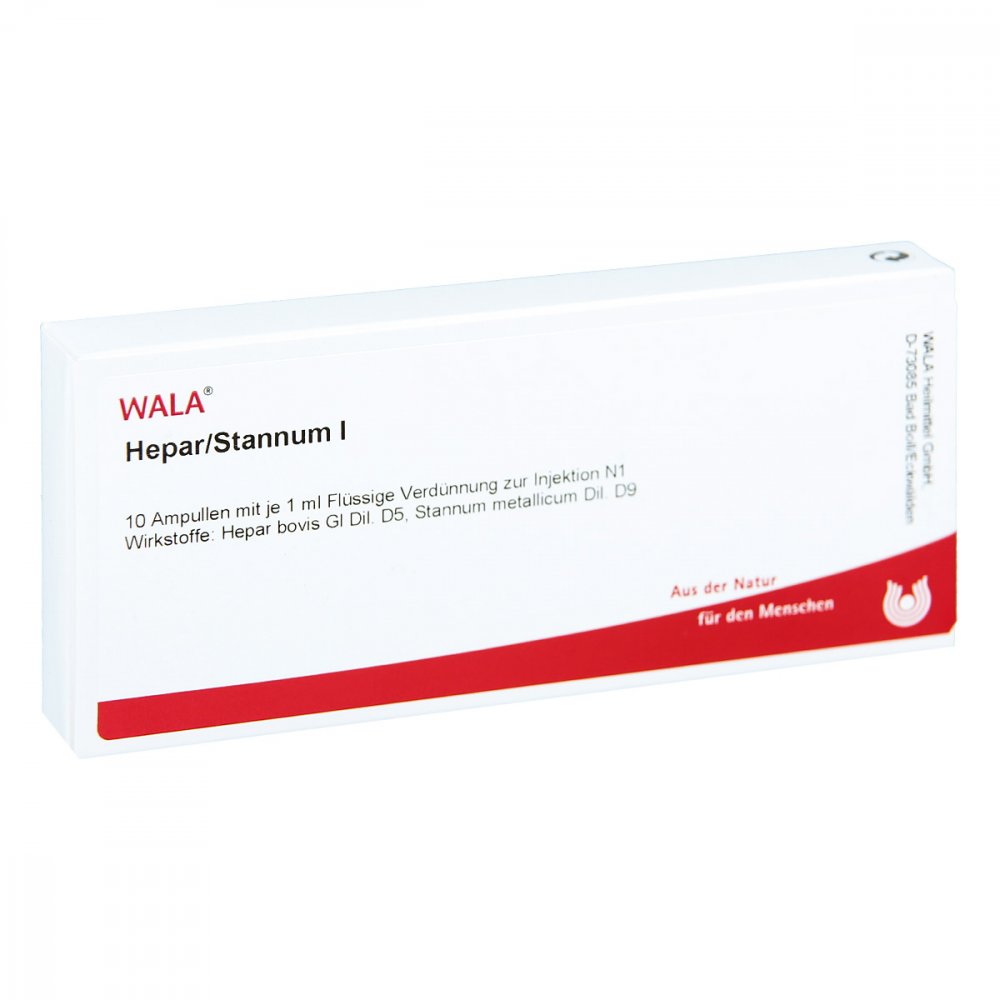 WALA Heilmittel GmbH Hepar Stannum I Ampullen 01223587