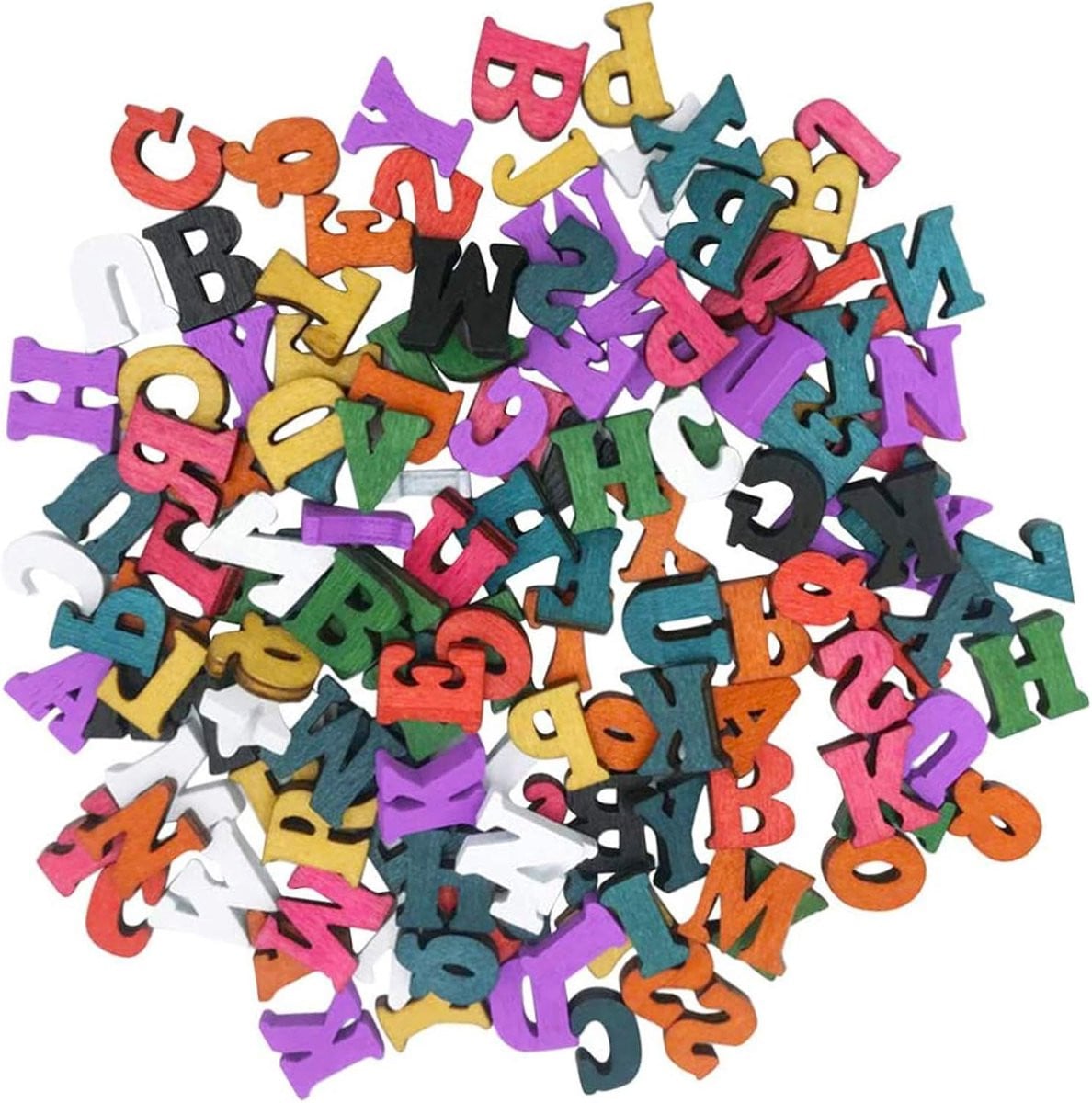 200 stuks Houten Alfabet Letters voor DIY Projecten en Decoratie - 15 mm