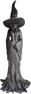 Inspire Picks Gothic Witch Statue With Withered Tree Texture Spooky Halloween Desktop Decor zl 69big