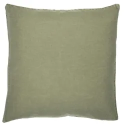 IB Laursen Leinen-Kissenbezug 50x50 cm einfarbig, 50 x 50 cm, Olive
