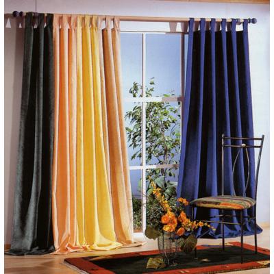 Vorhang WECKBRODT "Dortmund" Gr. 1, gelb, B:125cm H:145cm, Baumwolle, Polyester, Gardinen, Marmor-Optik, blickdicht, einfarbig, Gardine, Store
