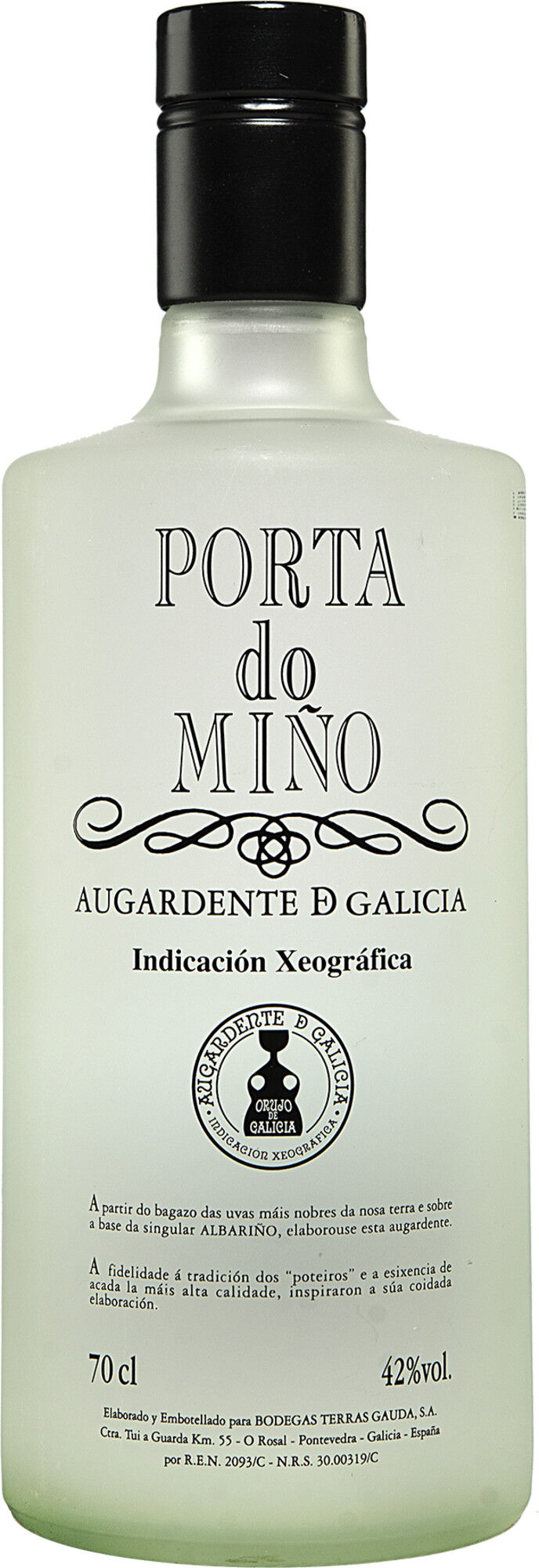 Terras Gauda Aguardiente Blanca »Porta do Miño« 42% Vol. aus Spanien