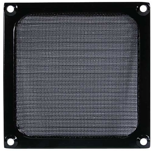 Cooltek schwarz Lüftergitter mit Filter für 140mm Lüfter schwarz (Gitter 140 Filter - schwarz)