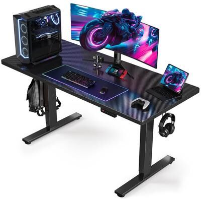 SIAGO Electric Standing Desk Height Adjustable Computer Desk with Cable Management & Spacious Work Surface