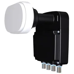 inverto Quad Monoblock 3 (Quad LNB, 23mm, 40mm), LNB, Schwarz, Weiss