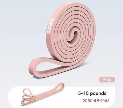 Uplift Essentials Heavy Duty Latex Pull Up Assist & Resistance Bands pink
