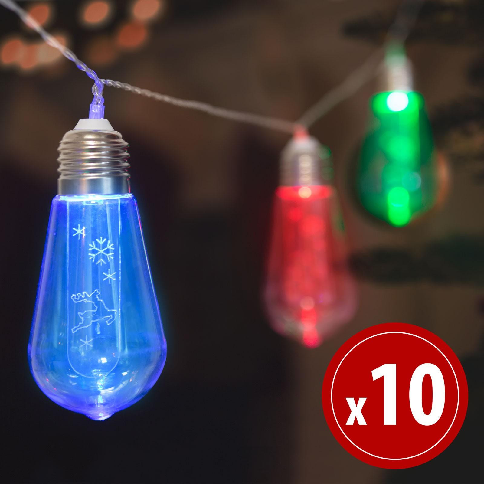 HomeShopXL LED-lichtslinger met 10 LED-lampjes, 1,9 meter