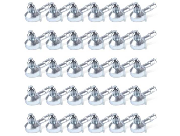 BOXOB 30pcs Chevilles de Support d'Étagère Rechange Compatible avec IKEA en Alliage de Zinc Étagères Chevilles d'Étagère pour Étagères Goupille Support la Pièce 131372 Billy Bookshelf (Argent)