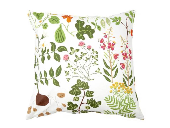 Klippan Yllefabrik Housse de coussin Leksand blanc