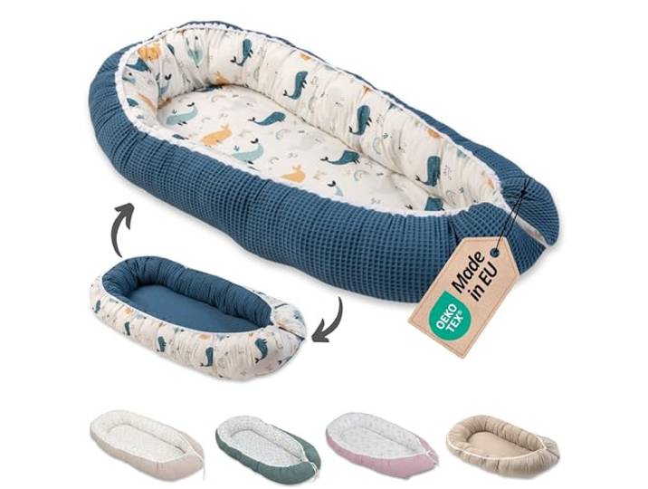 ULLENBOOM Babynest - Ideal für Neugeborene - OEKO-TEX zertifiziert