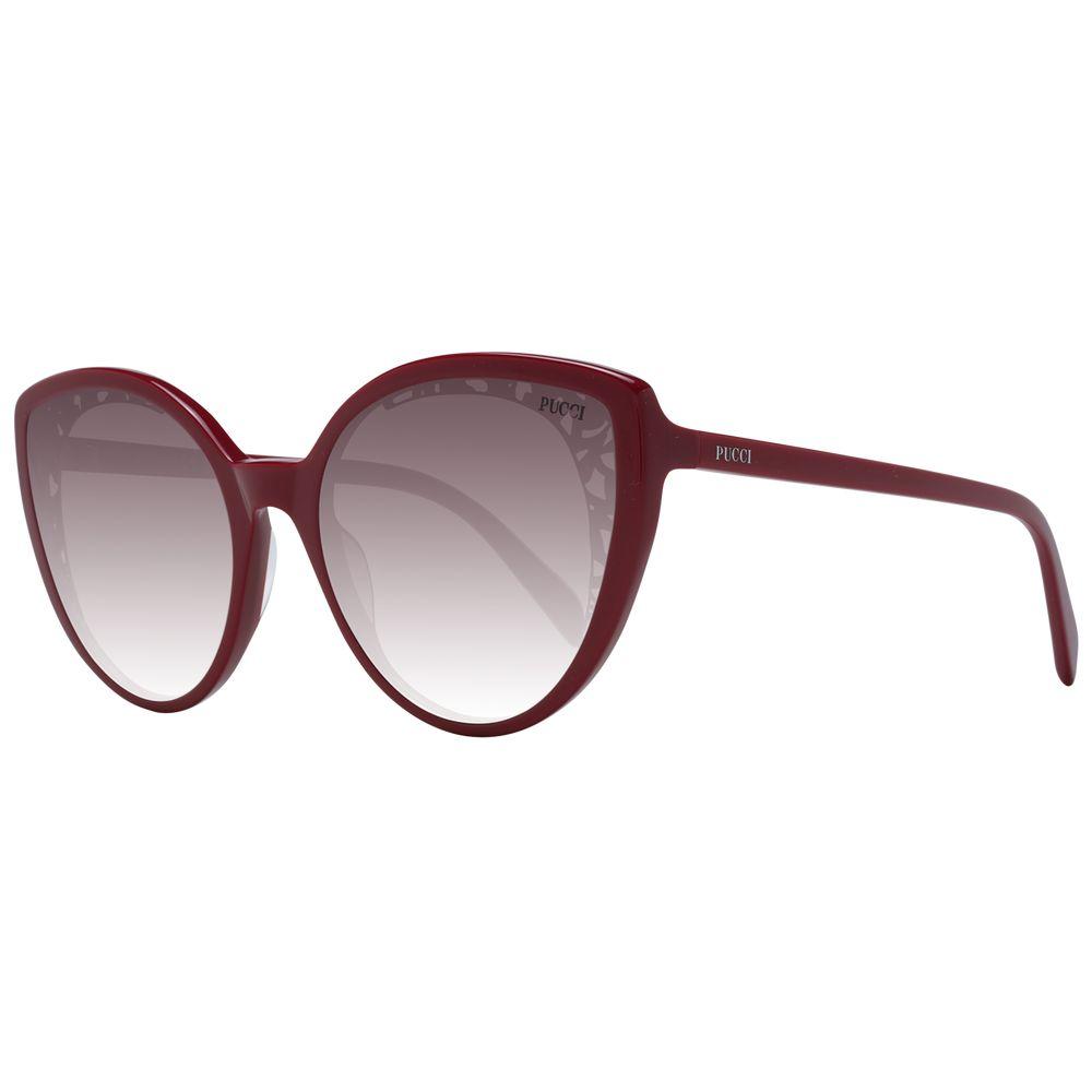 Katzenaugen-Sonnenbrille mit Spitzenbesatz