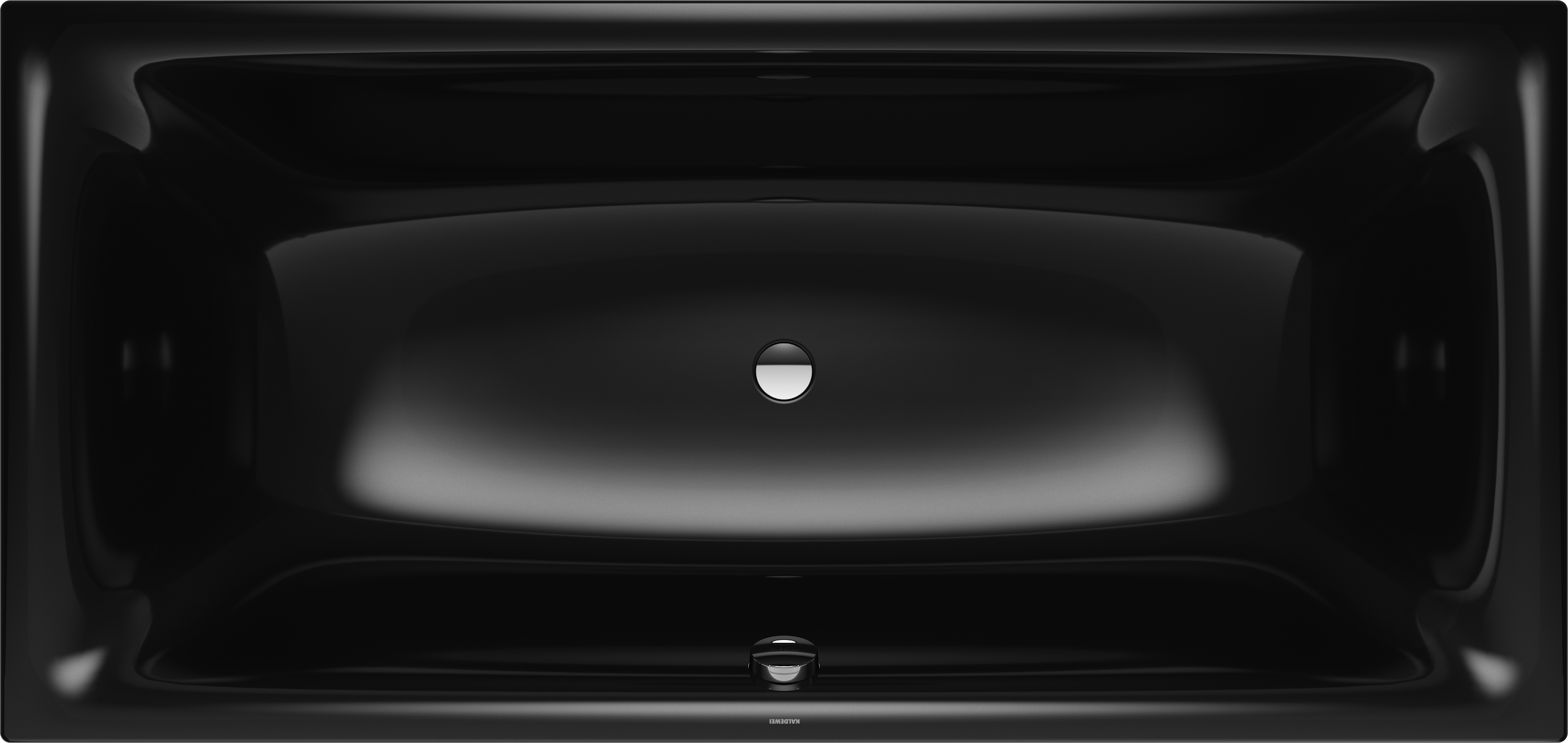 Kaldewei Silenio baignoire 267400013701 170x75cm, effet perlant, noir