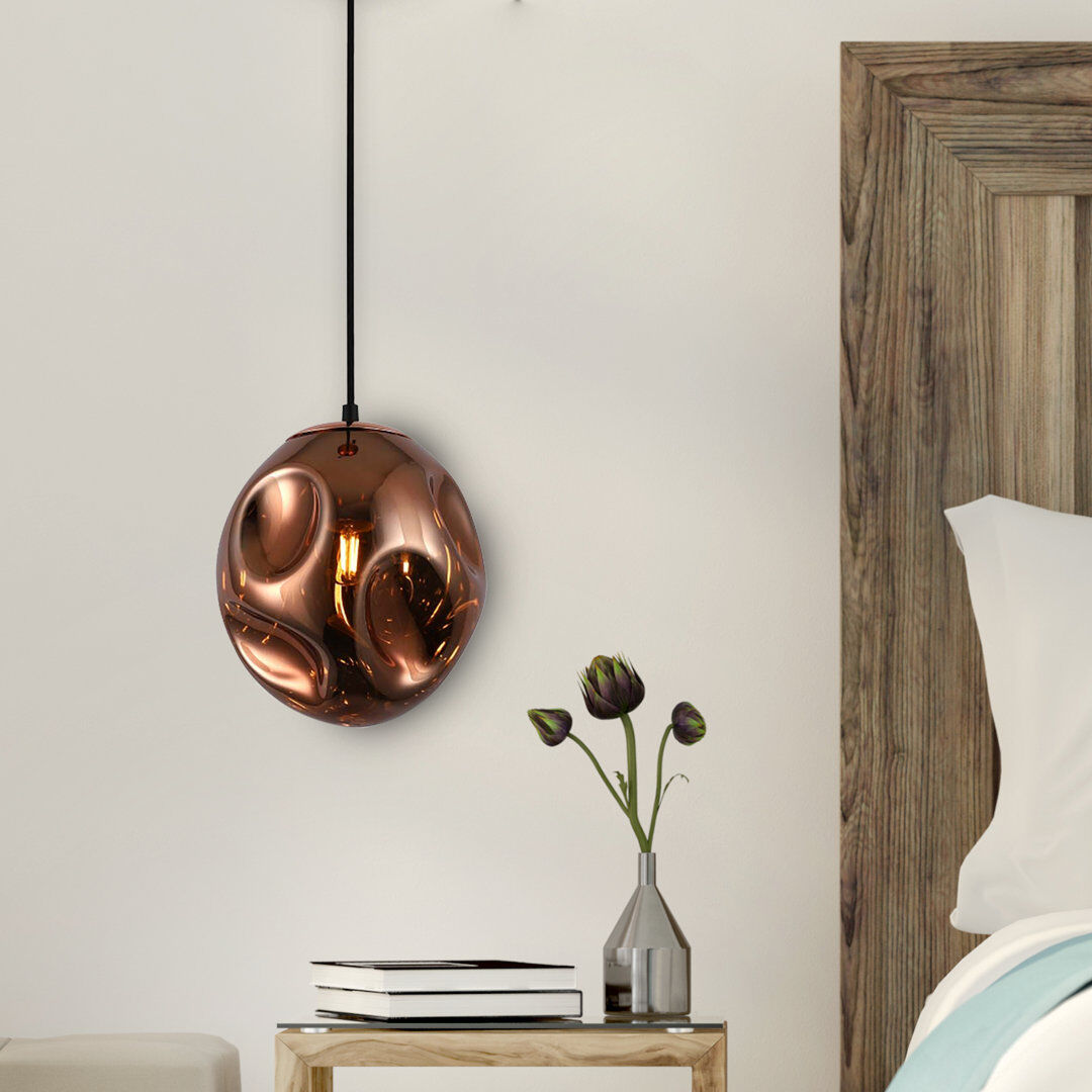 Mercury Rowlands 1 - Light Unique/Statement Pendant Rose Gold 30cm H X 20cm W X 20cm D