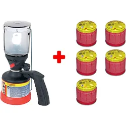 Rothenberger Industrial Scout Campinglampe + 5x Supergas C200