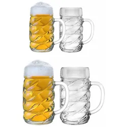 Stölzle Oberglas DIAMOND Maßkrug Bierkrug 4er Set