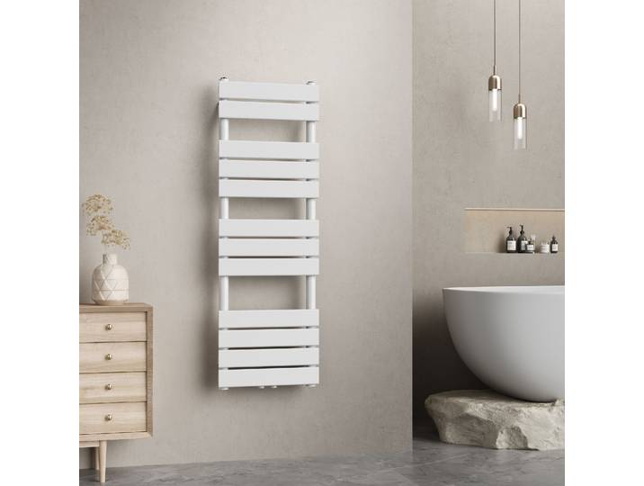 Handtuchheizkörper 'Voss' Weiß 120x40cm Lamellen