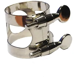 AP&M Ligature Alt-Sax ASL-1 Nickel Plated, Blasinstrument Zubehör, Silber