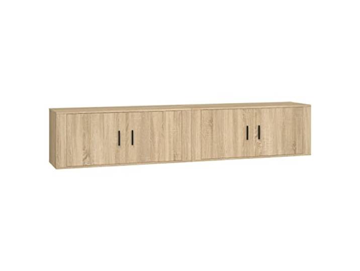 Makastle TV-Wandschrank 2 STK. Sonoma-Eiche 100x34,5x40 cm