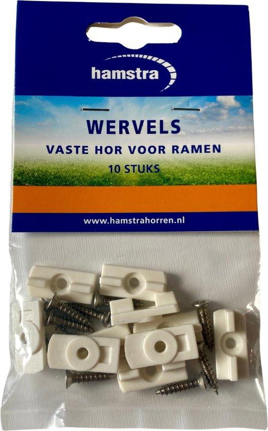 Unyqoos Draaimechanisme voor vliegenhor, wit, 10 stuks