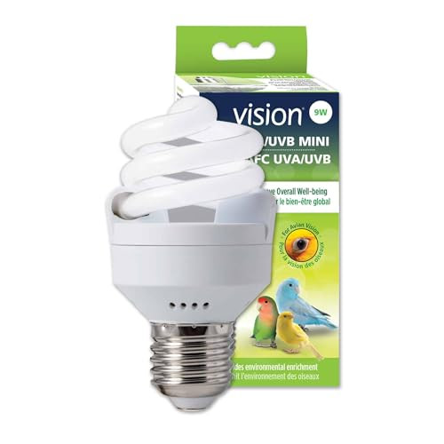 Mini Hari Vision UVA/UVB compacte fluorescentielamp voor vogels, 9 watt