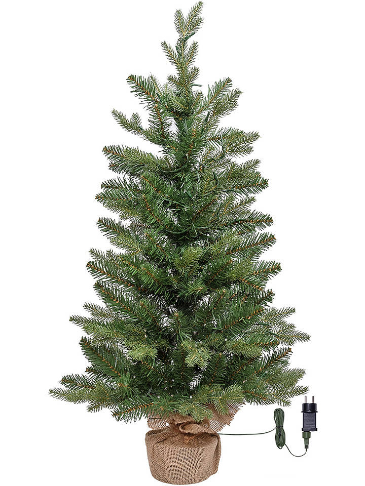 Lotti LED-Dekofogur "Alpentannenbaum" in Grün - (H)90 x Ø 53 cm - onesize