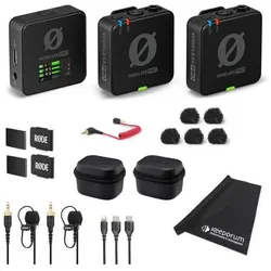 RØDE Wireless Pro Drahtlos-Mikrofonset mit Tuch, Mikrofon