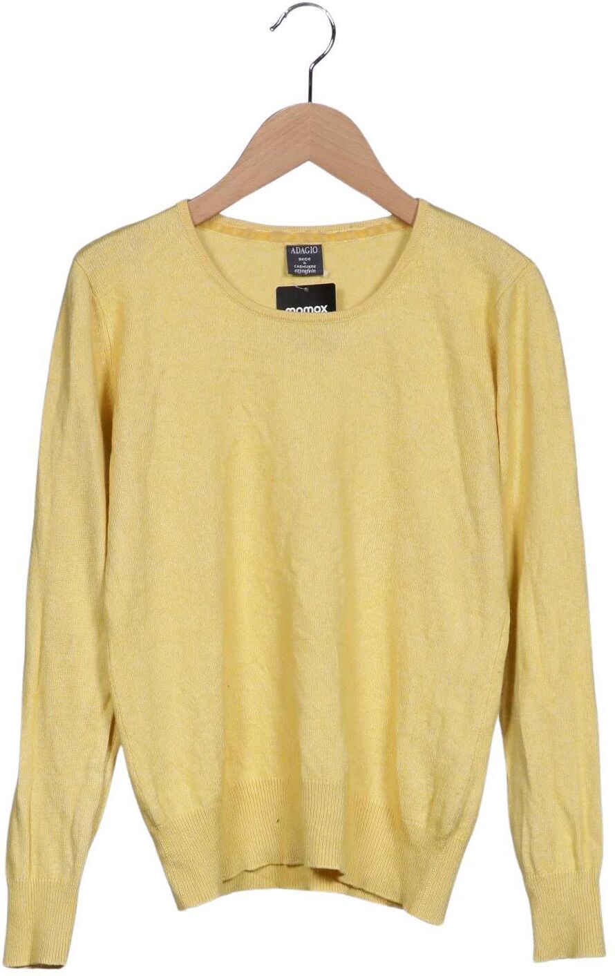 Adagio Italia Damen Pullover, Gelb, Gr. S, Seide / Kaschmir - Second Hand