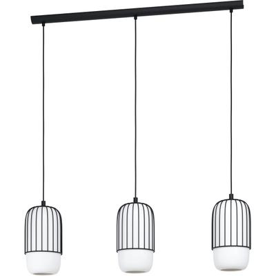 EGLO Hängeleuchte "MULEGES", schwarz, H: 110cm, 1 Stk., Leuchten, Hängeleuchte in schwarz aus Stahl - exkl. E27 - 40W, Hängeleuchte