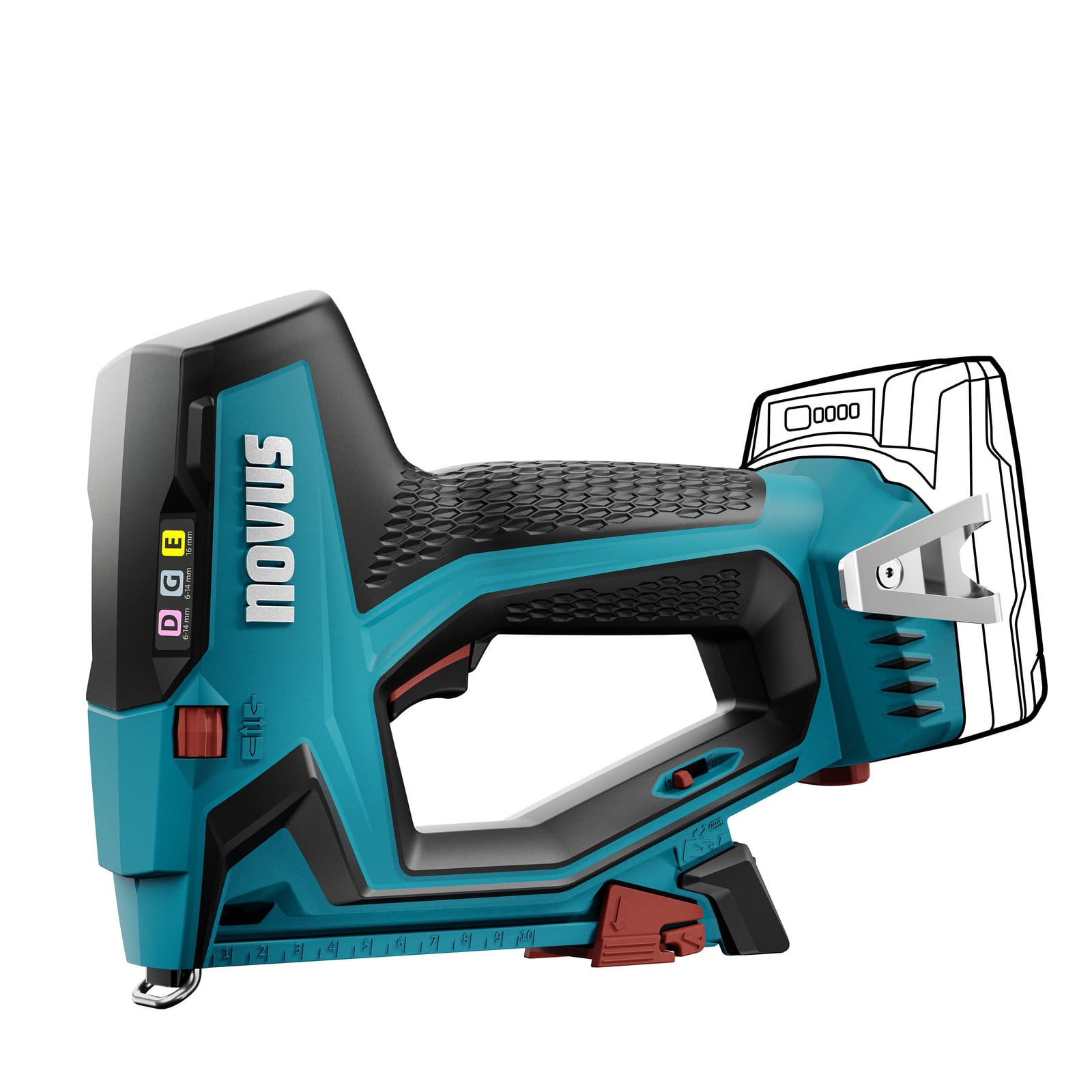Novus Accu tacker J-551 Professionele tacker zonder accu