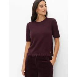 Brax Damen Pullover Style NINA blackberry violet, dunkles lila, Gr. 48