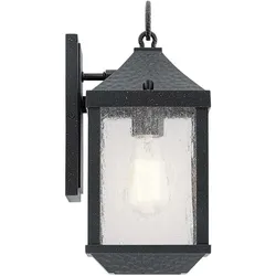 Elstead Lighting, Gartenbeleuchtung, Springfield Aussen-Wandleuchte E27 34cm alt Schwarz IP44 (E27, IP44)