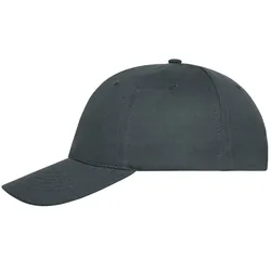 Basecap "MB6236" 6-Panel Bio-Baumwolle - graphite
